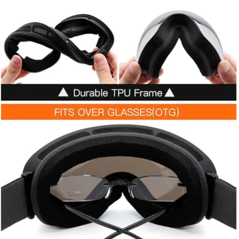 Ski Snowboard Goggles DETACHABLE LENS SYSTEM